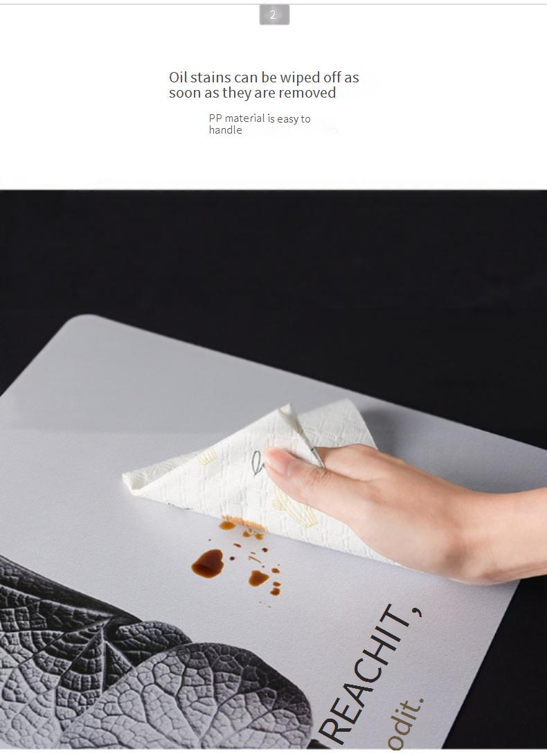 Square PP Placemats - Waterproof & Heat-Resistant Dining Mats (Cute & Creative Design Non-Slip Easy To Clean Set Of 4/6 Perfect For Girls & Teens_voghion.com