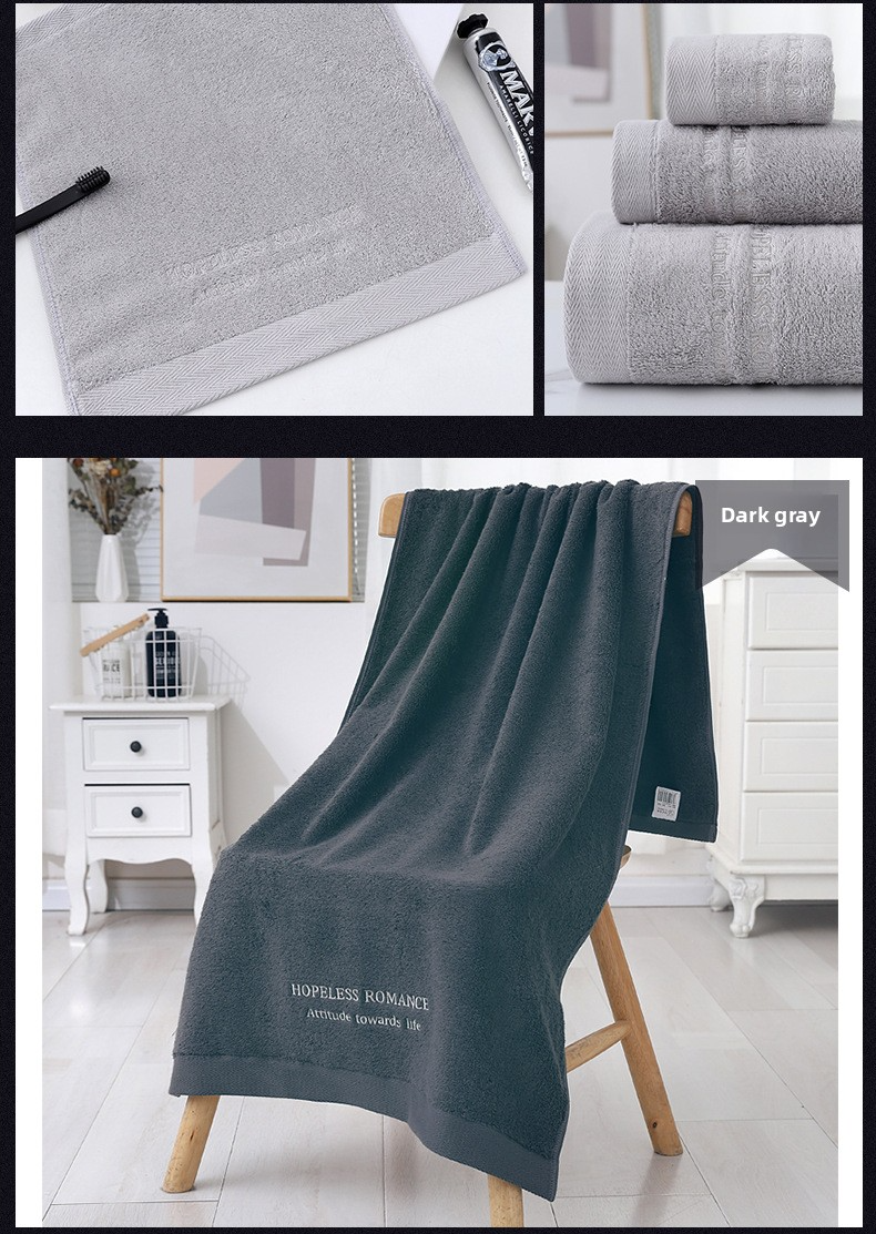 Premium Thick 100% Cotton Face Towel - Soft & Absorbent For Hotels & Home Use_voghion.com