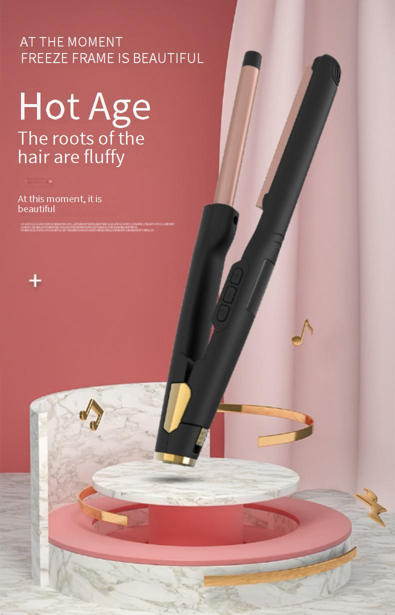 3-In-1 Electric Hair Curler & Straightener – Automatic Multi-Barrel Waver & Flat Iron (Lazy Styler For Beach Waves Curls & Sleek Hair)_voghion.com