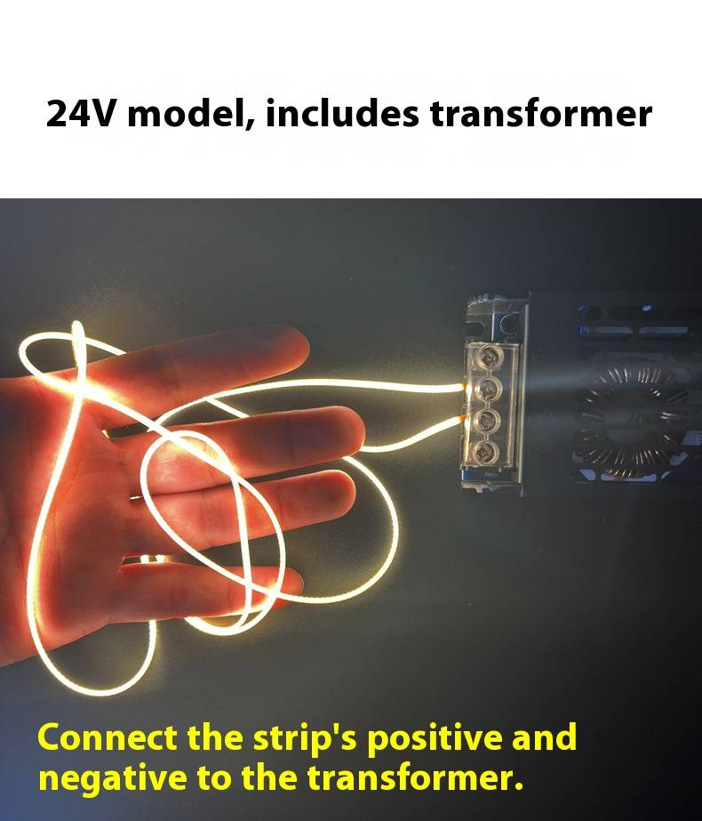 Ultradünner 1-mm-LED-COB-Lichtstreifen – 360°-Glüh-Linearbeleuchtung, flexibler 3-V-/5-V-/12-V-/24-V-Lichtbalken für Heim-, Gewerbe- und Heimwerkerprojekte_voghion.com