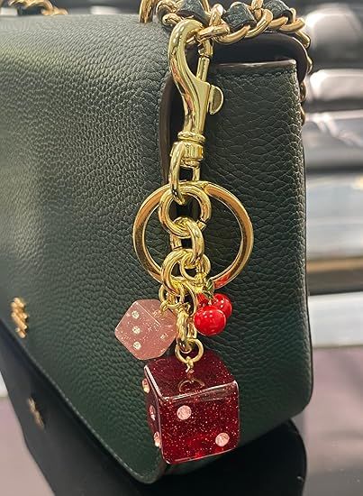 Schlüsselanhänger für Damen, süße Geldbörsenanhänger mit goldenem Clip für Handtaschen oder Schlüssel_voghion.com