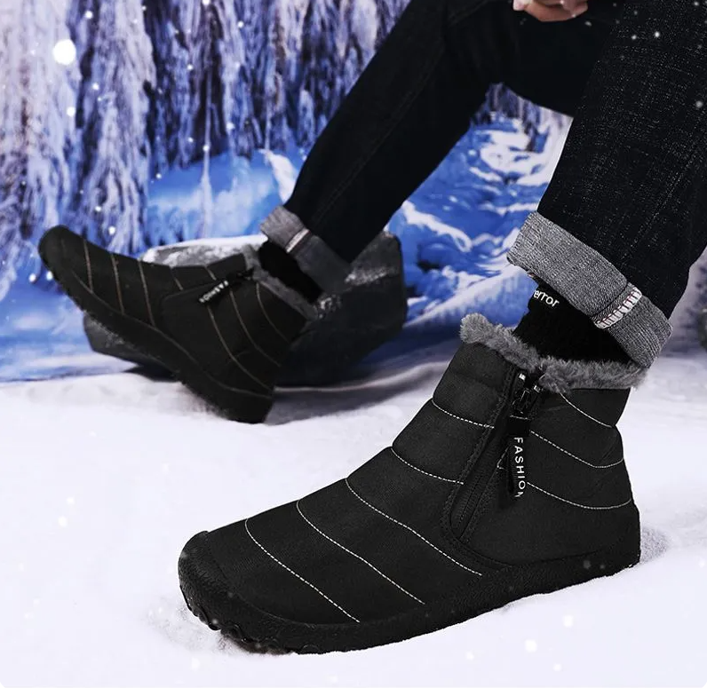 Neu Männer Mit High Top Outdoor Wasserdicht, Anti-rutsch Verschleiß-beständig Herbst Und Winter Frauen Warme Baumwolle Schuhe_voghion.com