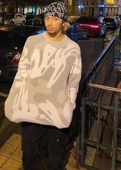 Maglione urbano in stile britannico – Pullover girocollo oversize da uomo con dettagli jacquard (S-XXL, bianco/nero)_voghion.com
