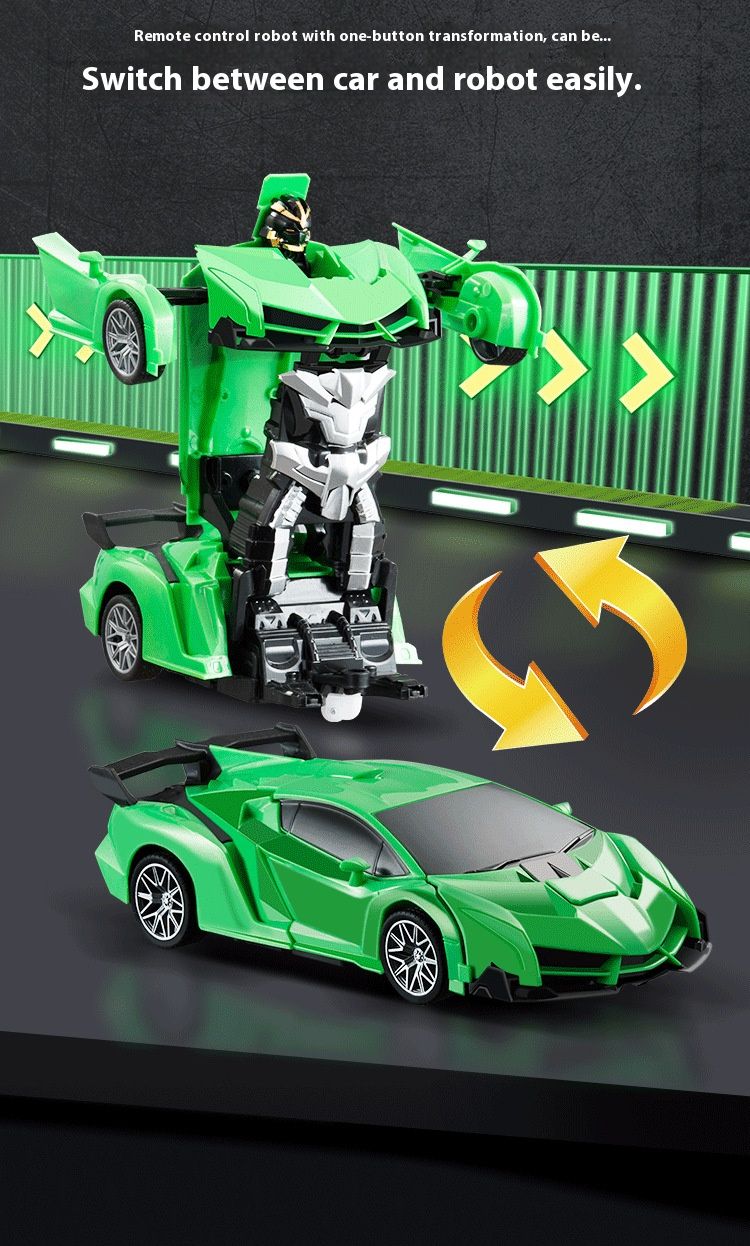 Çocuklar İçin Tek Tuşla Dönüşebilen, 2.4G Uzaktan Kumandalı Yarış Aracı, LED Işıklar ve 360° Dönebilen Şarj Edilebilir RC Polis Arabası Oyuncağı - Eğlenceli Elektrikli Oyuncak_voghion.com