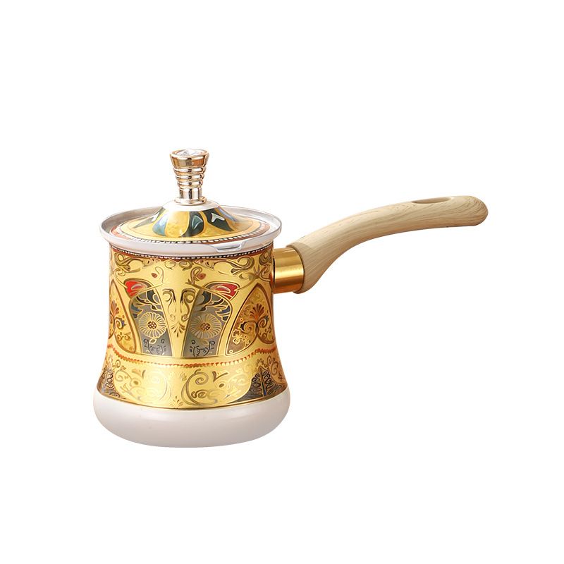 Turkish Coffee Pot, Latte Art Cup, Three-piece Set, Stainless Steel Milk Cup, Cream Cup, Chocolate Hot Butter Cup_voghion.com