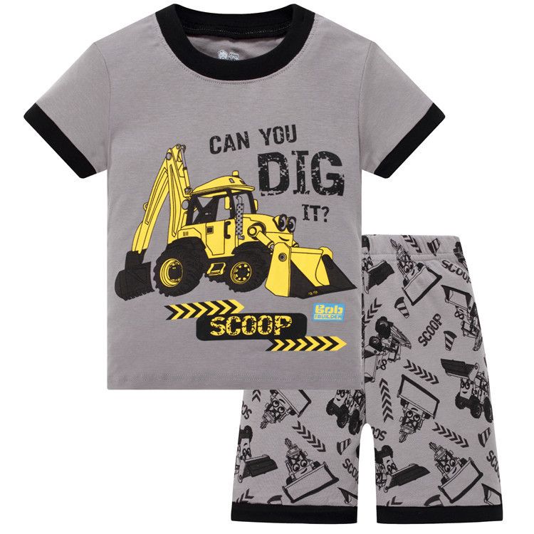 Madre y niños Bebé de algodón de manga corta Pijamas de algodón Rowan para niños Ropa de aire acondicionado de una pieza y (mano entera) 8_voghion.com