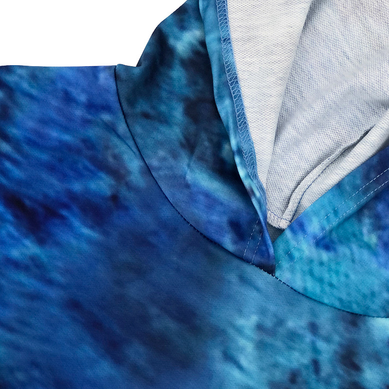 Costume deux pièces décontracté pour femmes, imprimé tie-dye, mode, grande taille, grande taille_voghion.com