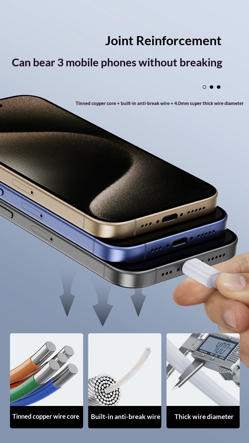 Zunke Kung Fu Nr. 2 Pro Datenkabel, kompatibel mit Huawei Typ-C und 155A Ladekabel (1,2 m)_voghion.com