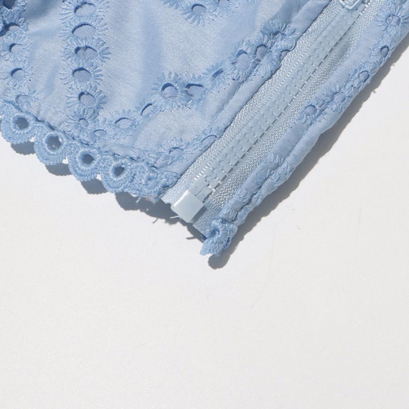 Vêtements pour femmes, col rond, gilet sans manches, taille haute, jupe brodée, costume deux pièces_voghion.com