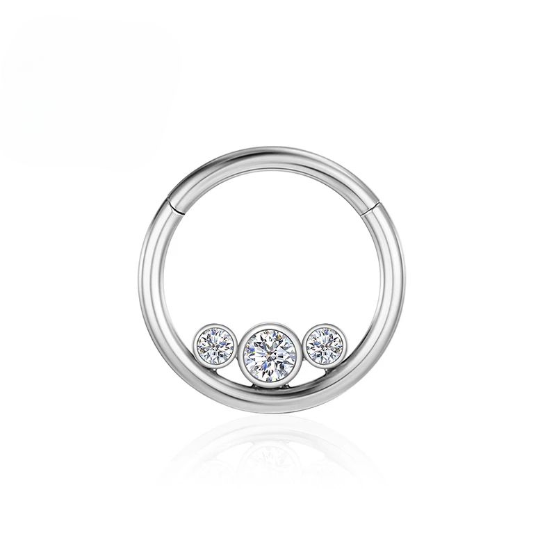 F136 Titaaninen Clicker Septum Lävistys Nenärenkaat Daith Helix Korvakorut Vartalo Zirkoni Tragus Korvanrusto Seksikkäät Korut Naisille_voghion.com