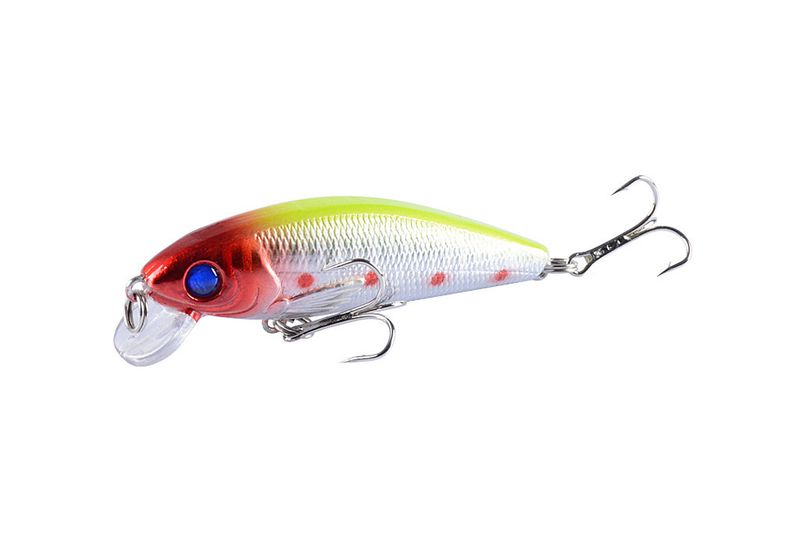 Isca flutuante para peixinhos de 10 cores - isca rígida realista para pesca de robalo e lúcio - iscas de superfície de plástico ABS para água doce e salgada_voghion.com