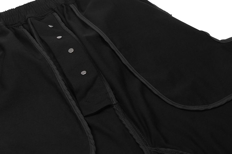 Vêtements pour hommes, imprimé colle foncée, sarouel à cinq points, pantalon ample décontracté à l'entrejambe_voghion.com