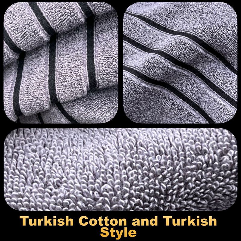 8-Piece 100% Cotton Towel Set - Includes 80x160cm Bath Towel & Face Towels Super Soft & Highly Absorbent For Bathroom & Spa_voghion.com