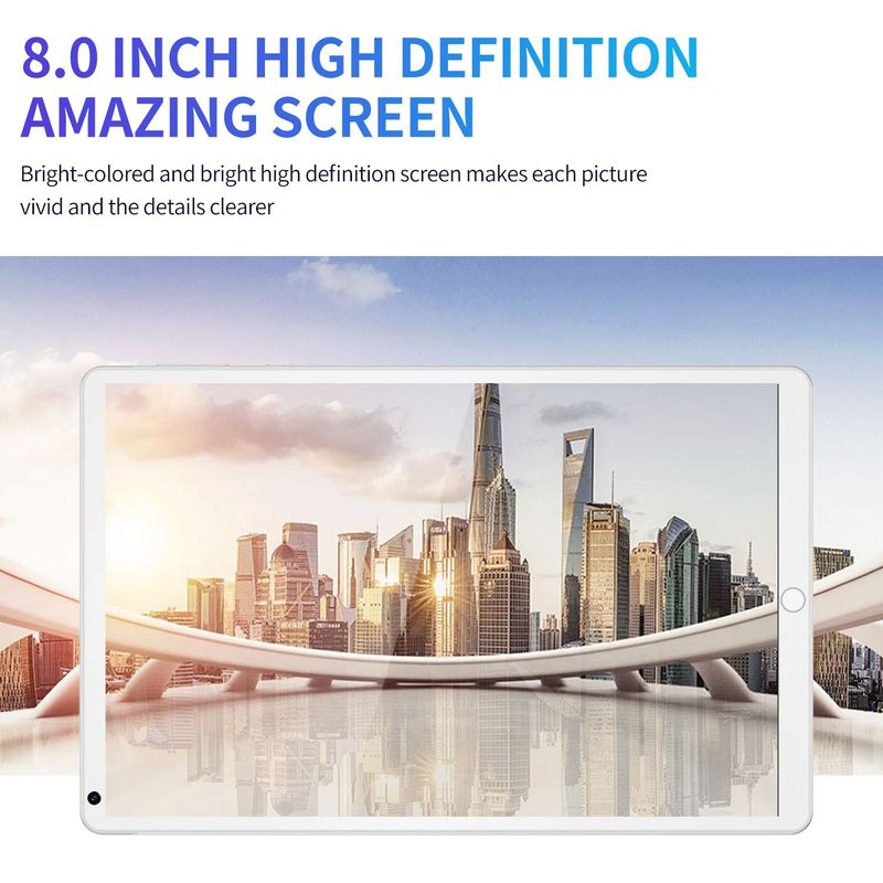Tablet Android 8 Inch Dual SIM Dual Standby With Call Bluetooth WIFI Children's Learning Machine_voghion.com