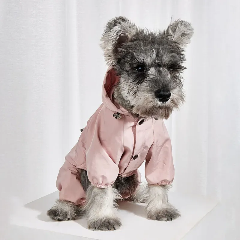 Combinaison imperméable pour chien d'extérieur, vêtements réfléchissants pour chiots de petite et moyenne taille, chihuahua, yorkshire, imperméable à capuche_voghion.com