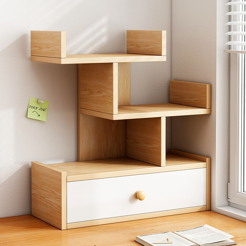 Desktop-Bücherregal Tischregal Büro Einfacher Schreibtisch-Organizer Aufbewahrung Home Mehrschichtschrank Kleines Bücherregal_voghion.com