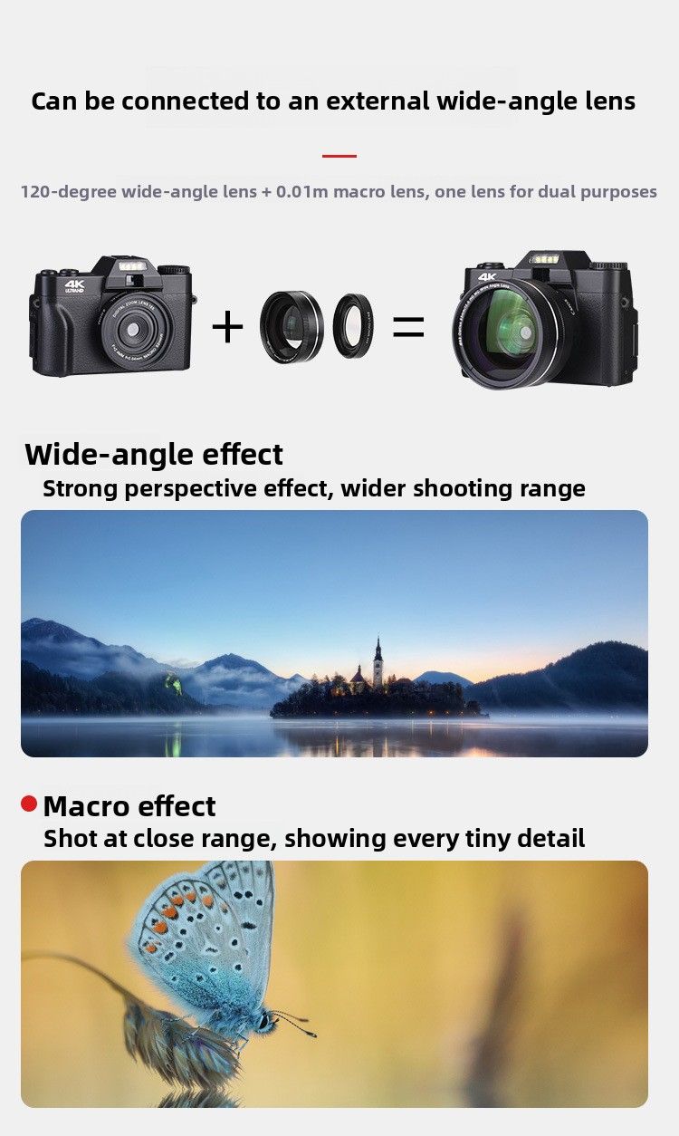 【Alta qualità】 R10 Nuova fotocamera digitale mirrorless entry-level 4K HD da 48,0 milioni di pixel per viaggi a casa con WIFI_voghion.com