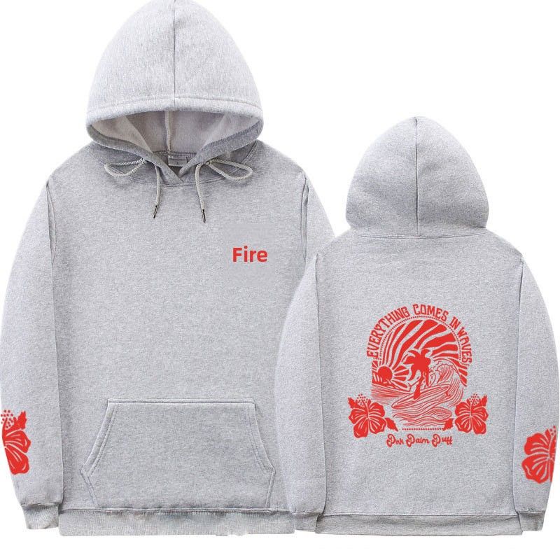 Felpa con cappuccio EVERYTHING COMESIN WAVES CHASING SUNS ETS_voghion.com