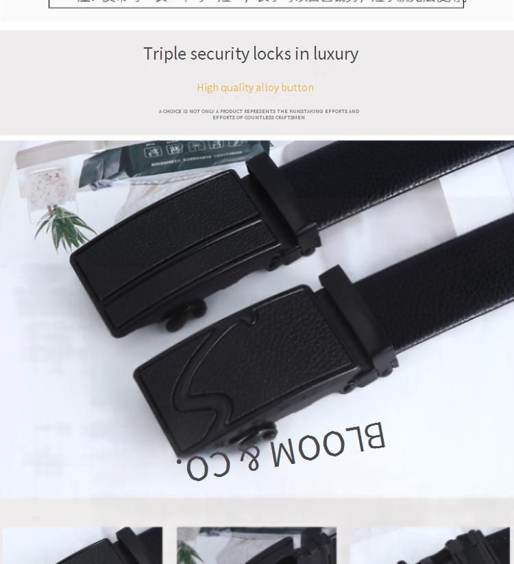 Cintos masculinos Cinto masculino de couro sintético com fivela automática de microfibra Cinto casual para negócios Produtos para barraca de mercado noturno_voghion.com