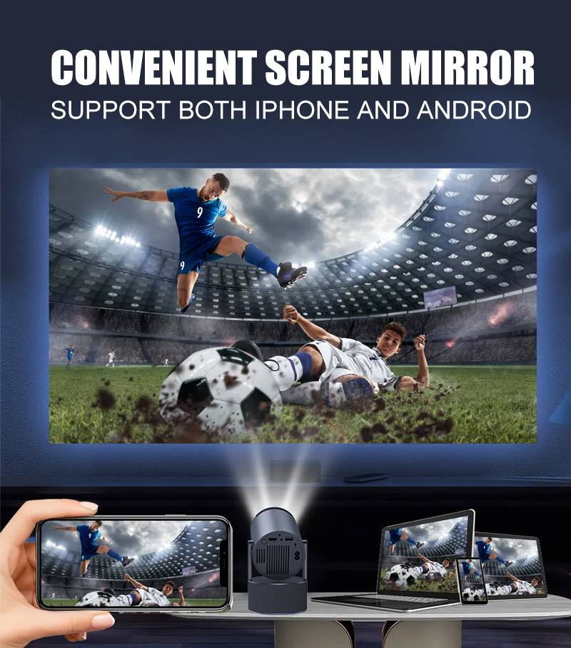 Proiettore portatile mini YITAN HY300 PRO KTV Audio Home HD_voghion.com