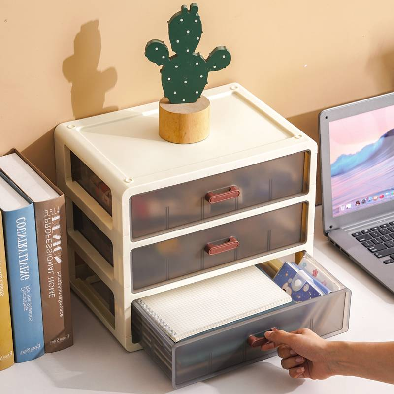 3-lagiger Make-up-Organizer, 1 Stück Desktop-Schmuck-Aufbewahrungsbox, Schreibtisch-Aufbewahrungs-Organizer für das Home Office, Home-Organizer für Schlafzimmer und Badezimmer_voghion.com