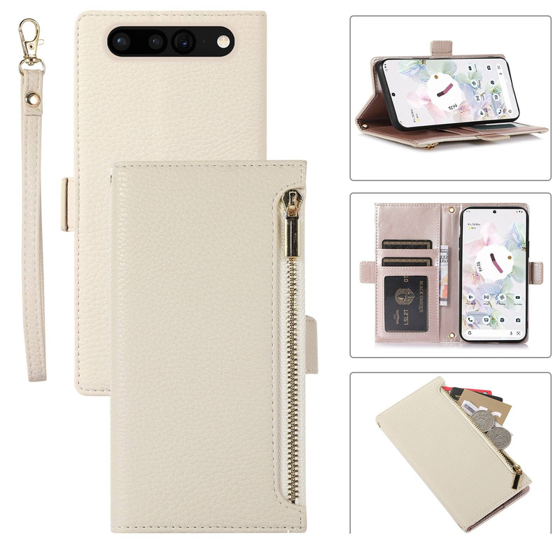 Premium Flip Leather Case For Google Pixel 6/6a/7/7a/7 Pro/8/8 Pro With Card Slots & Stand Function - Soft TPU Inner Shell & Stylish PU Exterior_voghion.com