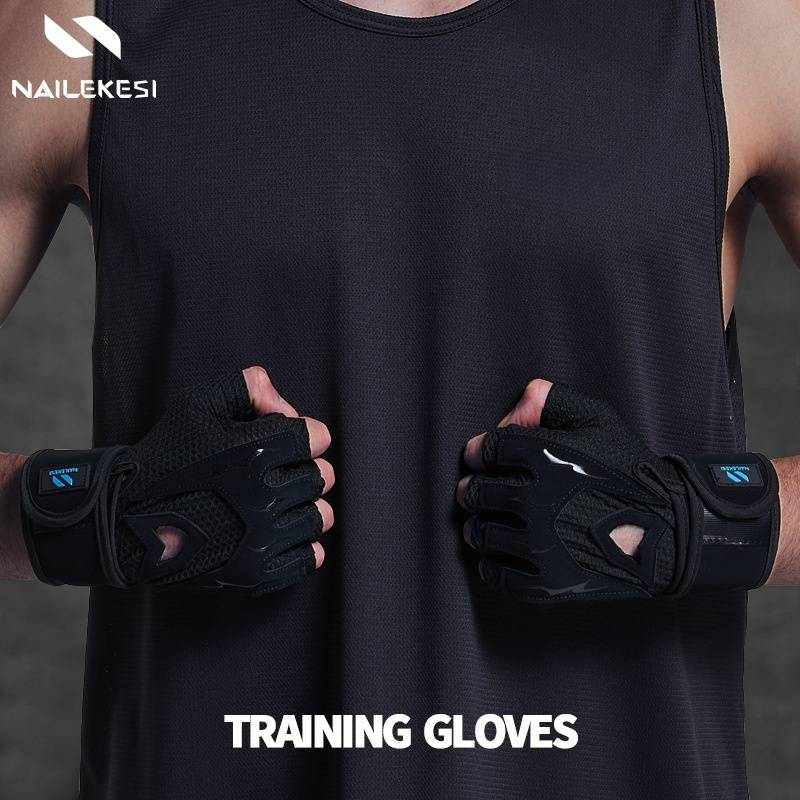 Erkekler ve Kadınlar İçin Fitness Eldivenleri – Kaymaz, Nefes Alabilen Yarım Parmak Tasarımı – Ağırlık Kaldırma, Barfiks, Spor Salonu Antrenmanı (S/M Bedenler, Siyah)_voghion.com