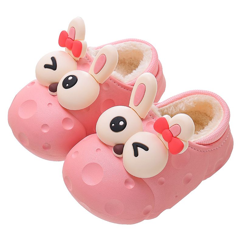 Pantofole invernali per bambini Mother & Kids con fodera in pile, impermeabili e antiscivolo, unisex, per interni ed esterni (con tacco a spillo/slip-on)_voghion.com