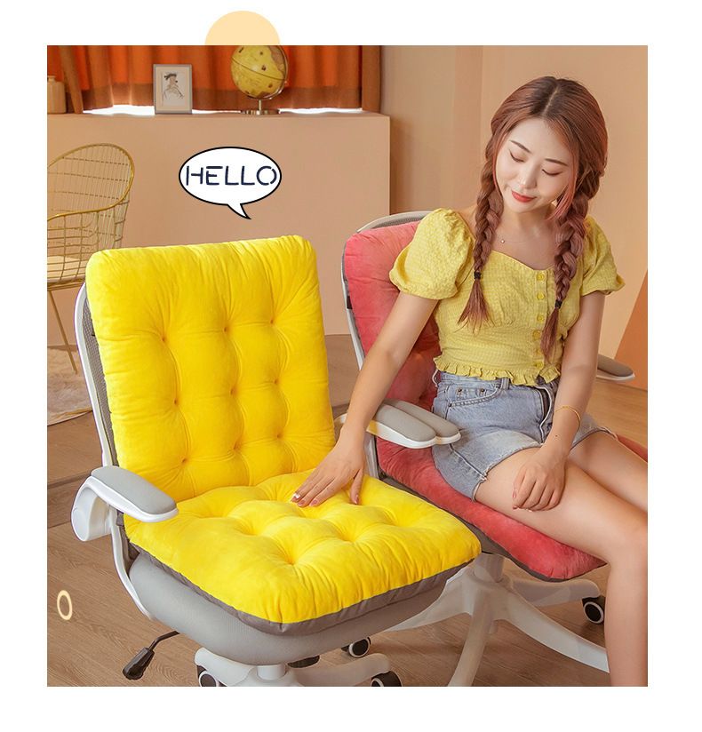 Cuscino con schienale integrato, cuscino antiscivolo per sedia da ufficio, cuscino per sedia da studente in dormitorio, invernale_voghion.com