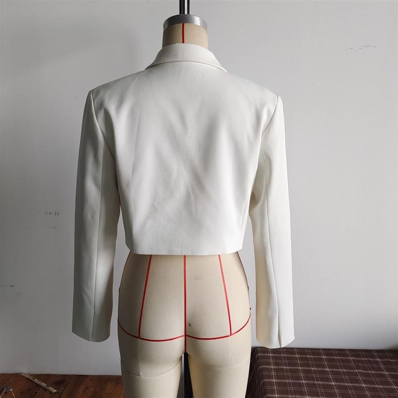 Women's Clothing 2024 Autumn Winter New Style Personality Fashion Simple Short Blazer Jacket For Women_voghion.com