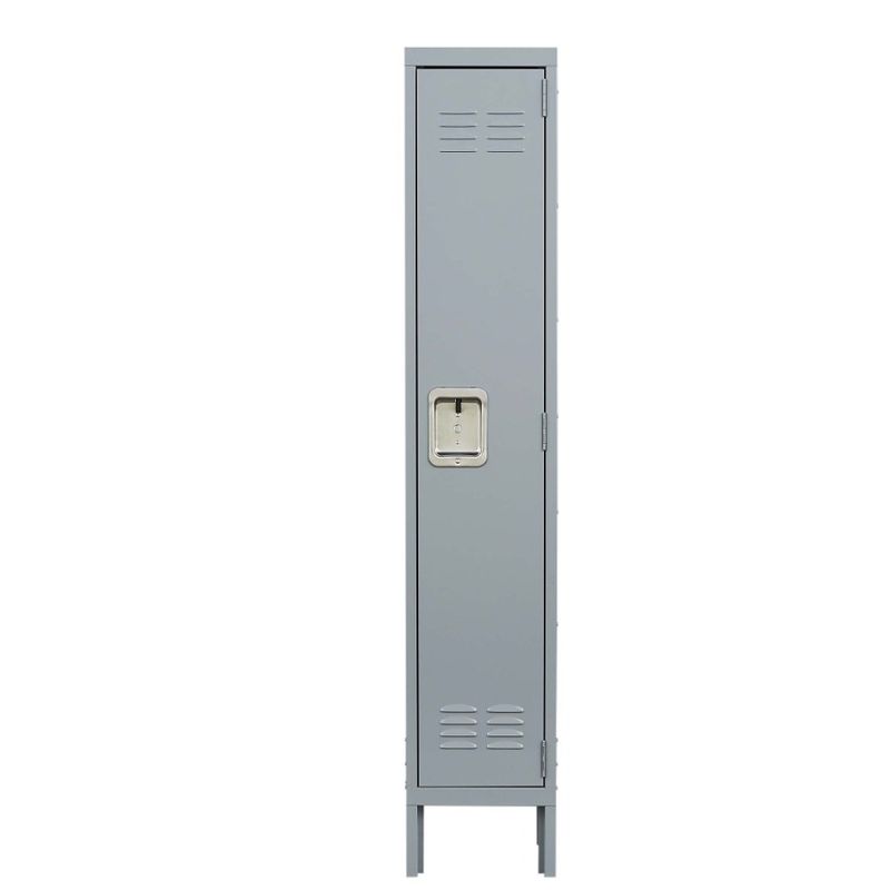 Armadietti per garage con 1 dipendente, armadietto con porta grigia in metallo per ufficio e scuola, 66H, per palestra._voghion.com