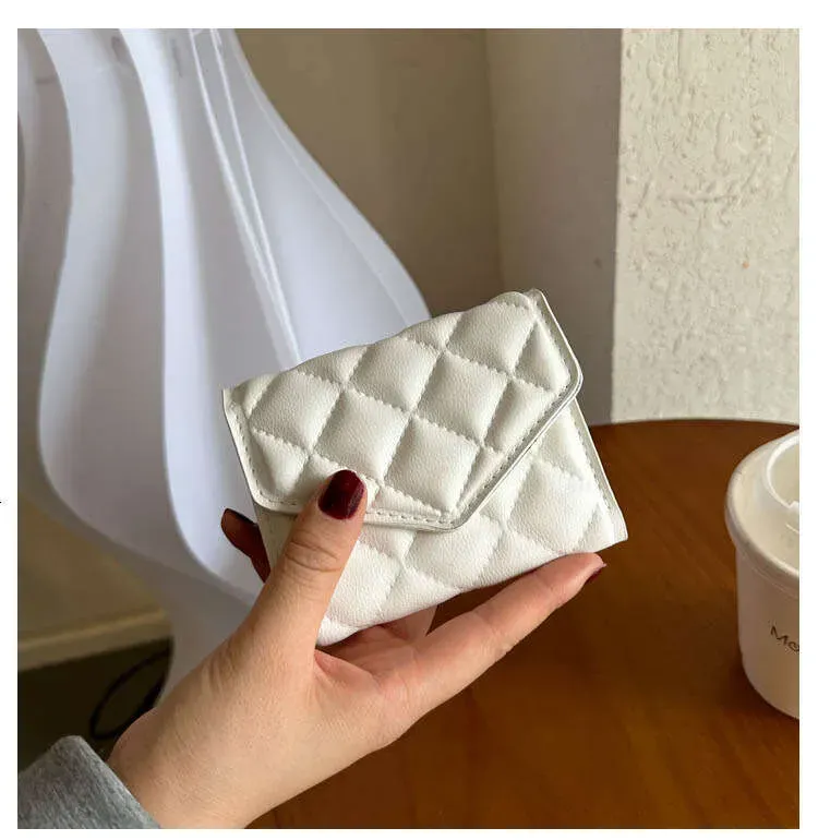 Mehrfach faltbare Geldbörse, lässig-trendig, gesteppt, bestickt, schlicht, individuell, niedlich, großes Fassungsvermögen – ideal für Damen_voghion.com