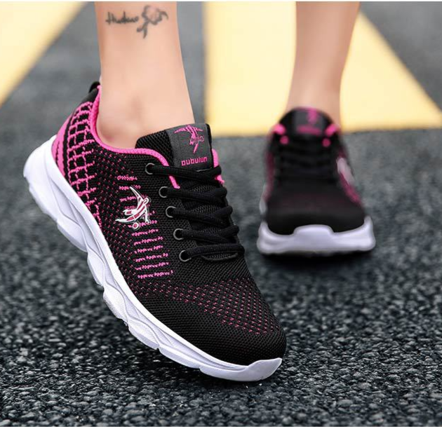 Merk Super Lichtgewicht 2024 Lente Nieuwe Ademende Hardloopschoenen voor dames Zachte elastische schokabsorberende sportschoenen_voghion.com