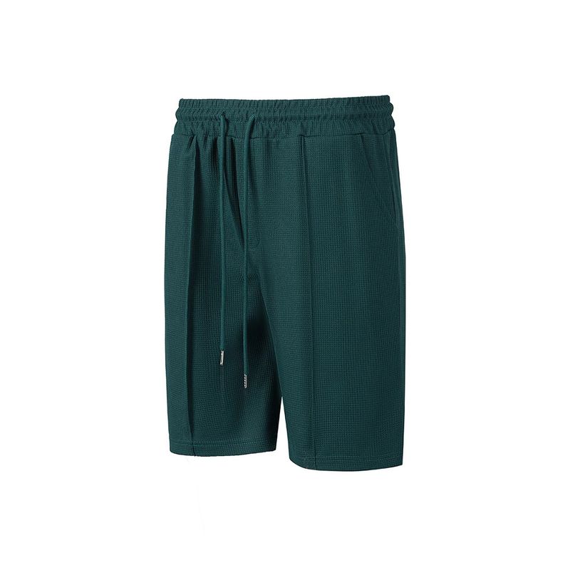Short décontracté d'extérieur gaufré de couleur unie pour homme, de qualité imbattable, tendance et tendance, été 2025_voghion.com