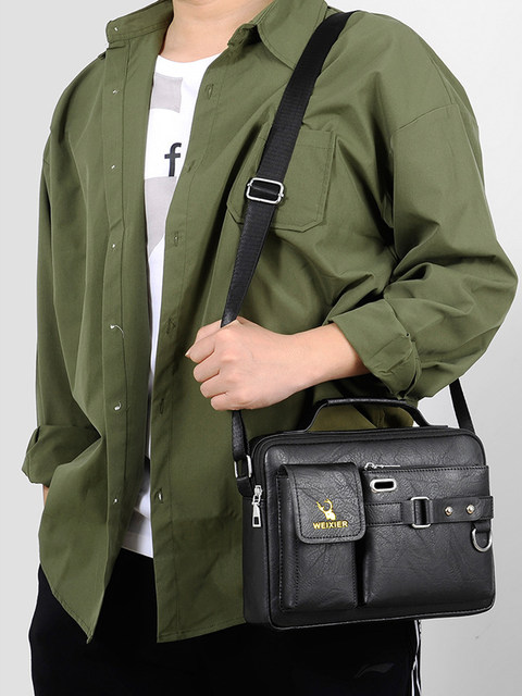 Einzelne Umhängetasche Herrenmodelle Umhängetasche Business Umhängetasche Mode Business Tasche Handtasche 2023 Umhängetaschen_voghion.com