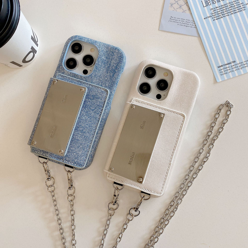 Mobile phone case matinkim card holder mobile phone case suitable for Apple 15promax mobile phone case iPhone14 litchi pattern 13_voghion.com