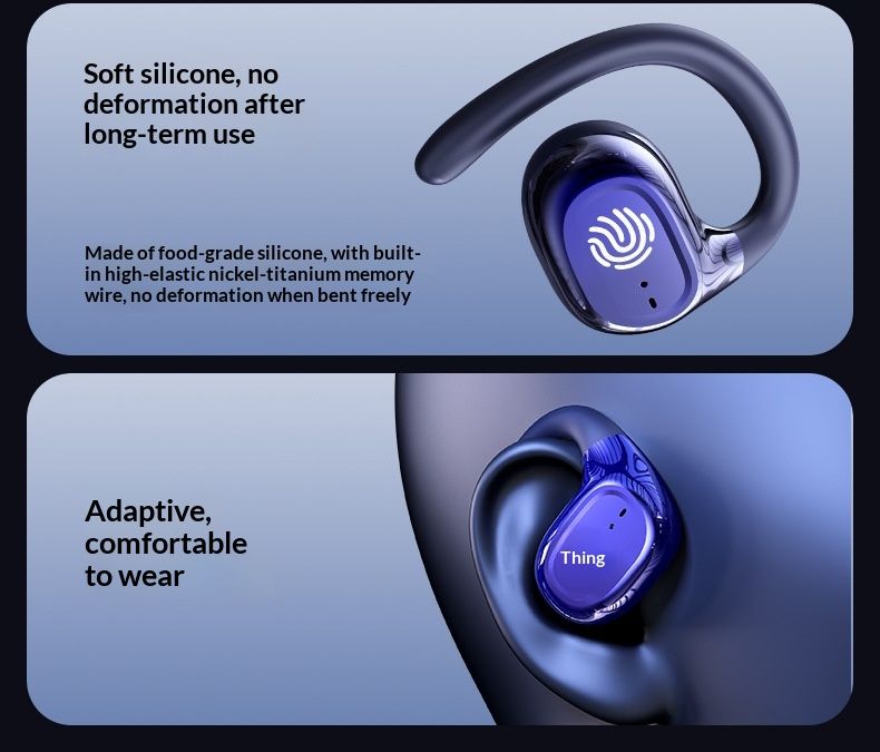 NeoGear 2025 New AI Smart Translation Bluetooth Open Non-In-Ear OWS Ear Hook Wireless Sports Earphones_voghion.com