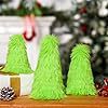 Party Supplies Christmas Day Christmas Atmosphere Green Plush Ornaments Christmas Tree Decoration Props_voghion.com