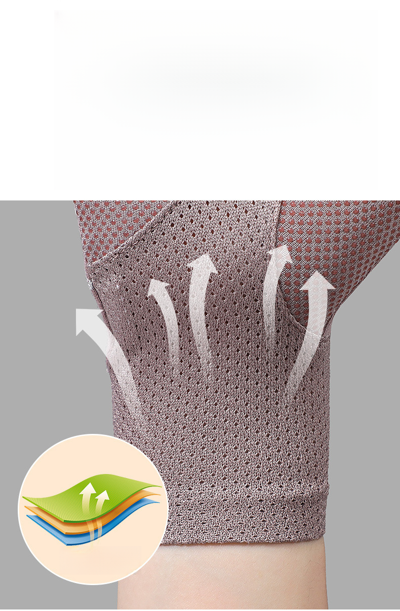 Autumn Women's Thin Lace Edge Open Finger Riding UV Sunscreen Gloves_voghion.com