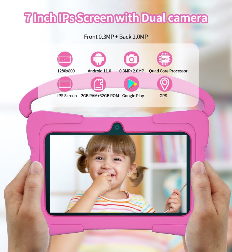Neu 7-zoll kinder Tablet Intelligente Frühen Bildung Maschine WiFi Bluetooth_voghion.com