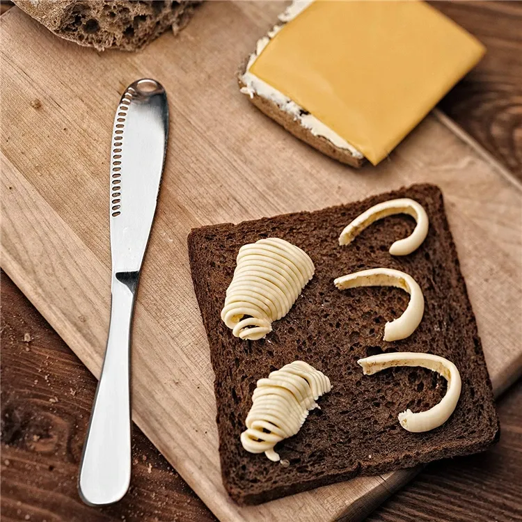 Jam- en kaasmes van roestvrij staal - Toastroomsmeerder, botergatdessertbestek, klasse 430_voghion.com