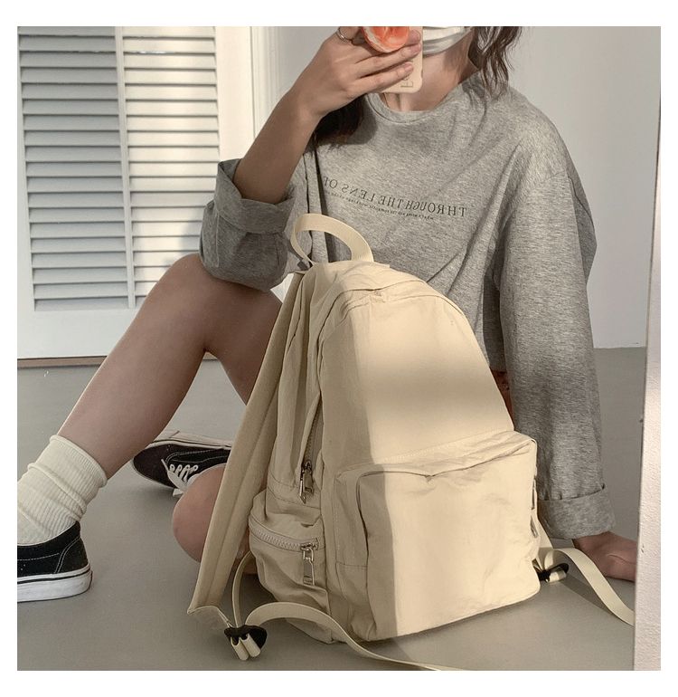 Clakae K-style Outdoor Casual Nylon Backpack_voghion.com