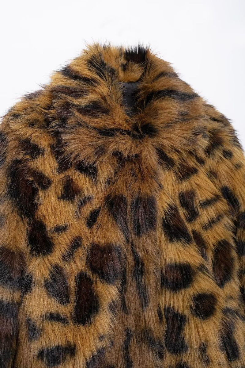 Abbigliamento donna 2024 autunno e inverno nuova moda di strada giacca modello animale cappotto di peluche_voghion.com