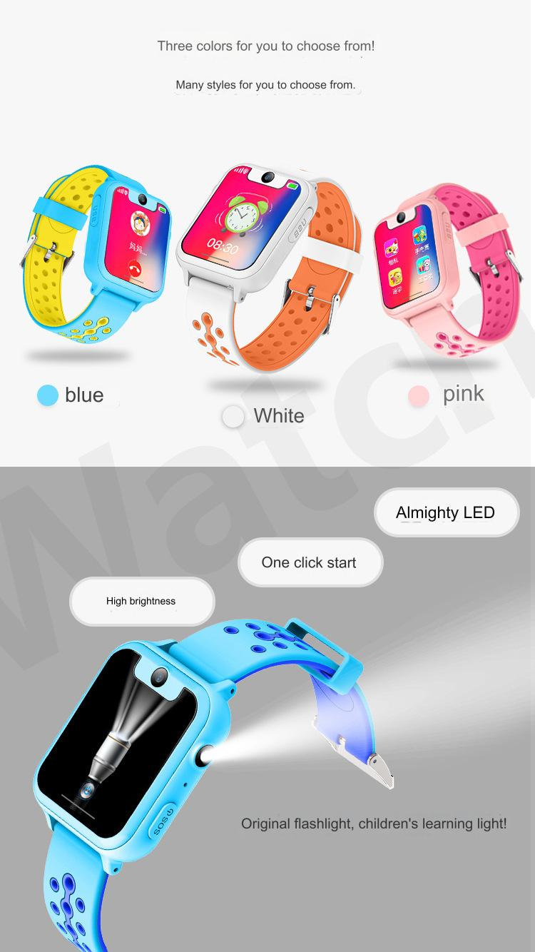 New S6 with touch screen, camera and flashlight for children, smart bracelet, positioning phone watch_voghion.com