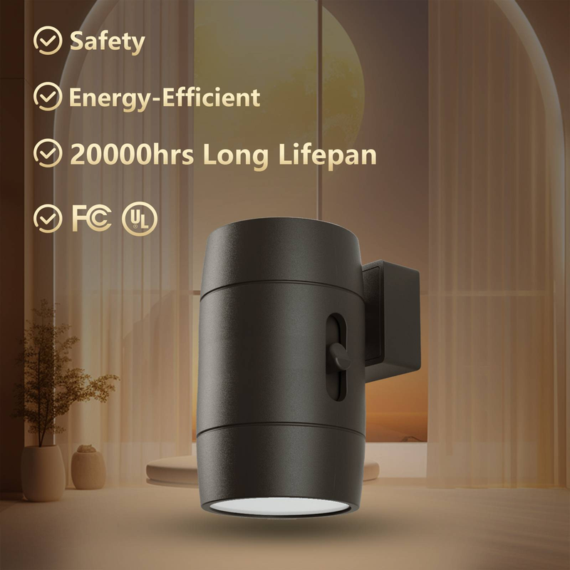 Dönen LED Enerji Tasarruflu Gece Lambası Alacakaranlıktan Şafağa Sensör_voghion.com