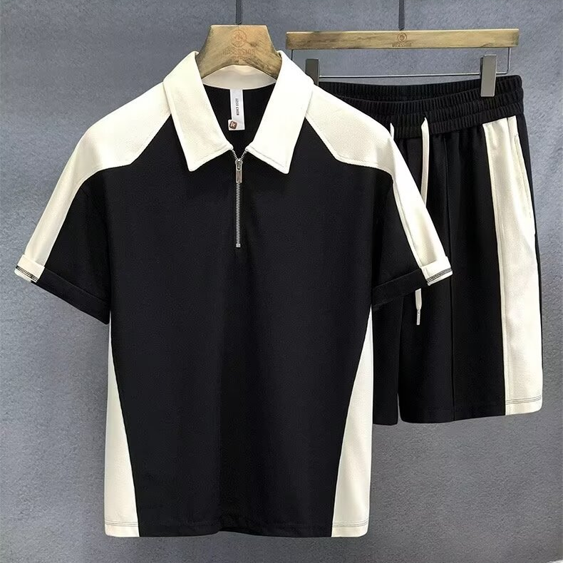 Ropa para hombre, nueva ropa deportiva, traje para hombre, camiseta de manga corta de verano, camiseta de baloncesto, pantalones cortos casuales, dos piezas_voghion.com