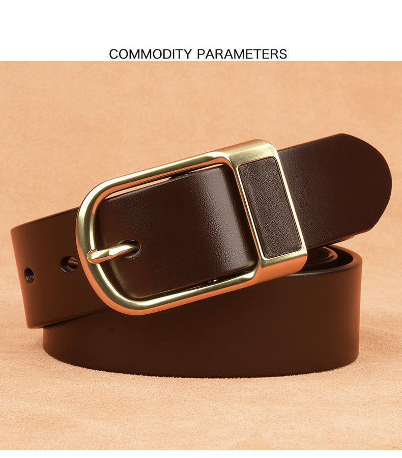 Herrengürtel Retro-Gürtel mit Dornschließe, modischer Herrengürtel für Business und Freizeit, Anzughose, Jeans, Netz, Promi-Stil_voghion.com