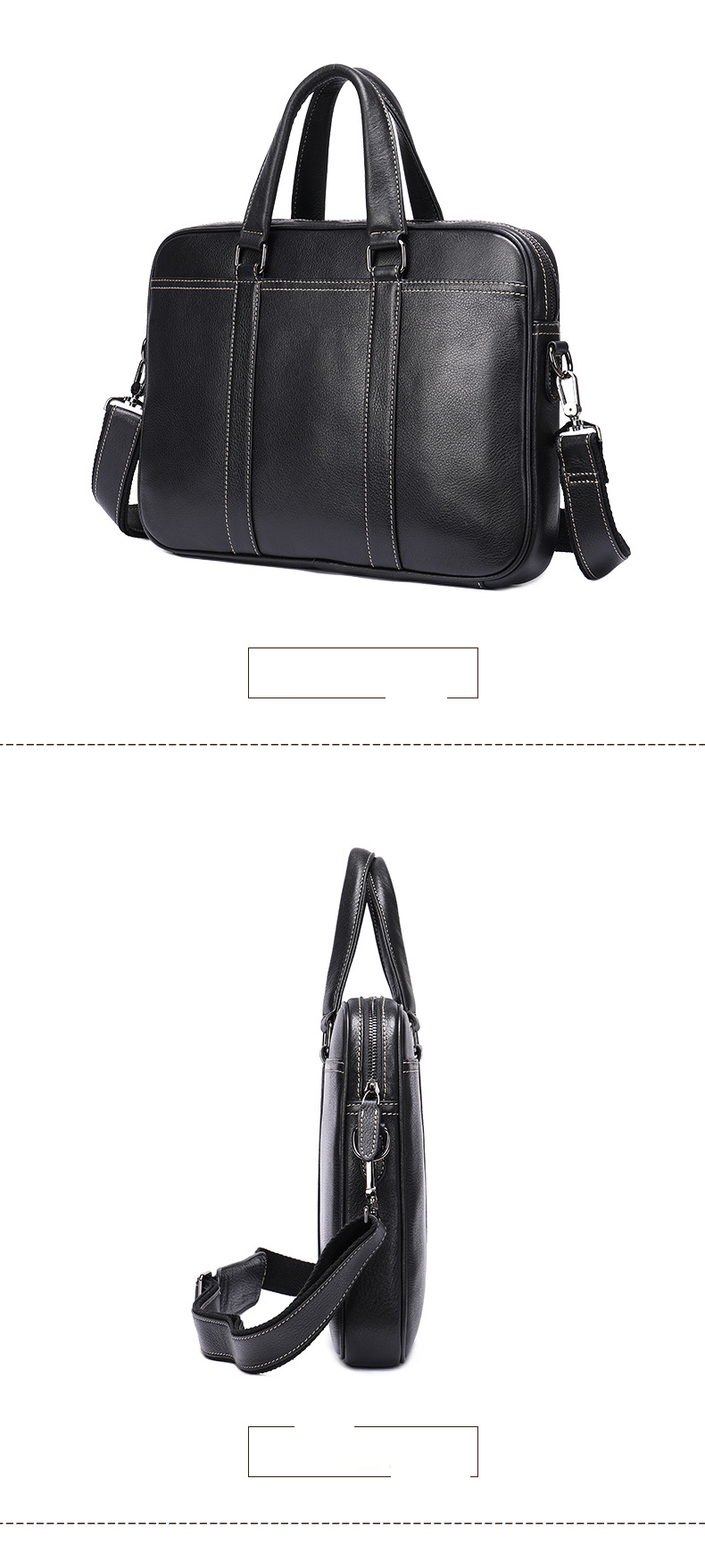 Herren Aktentasche Business Handtasche Computertasche Herren Rindsleder Schulter Messenger Bag Business Bag_voghion.com