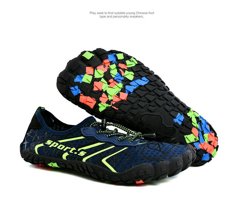 Scarpe da acqua unisex ad asciugatura rapida per nuoto, escursionismo e yoga – Calzini da acqua leggeri e antiscivolo con rete traspirante – Allenamento all'aperto e in palestra_voghion.com