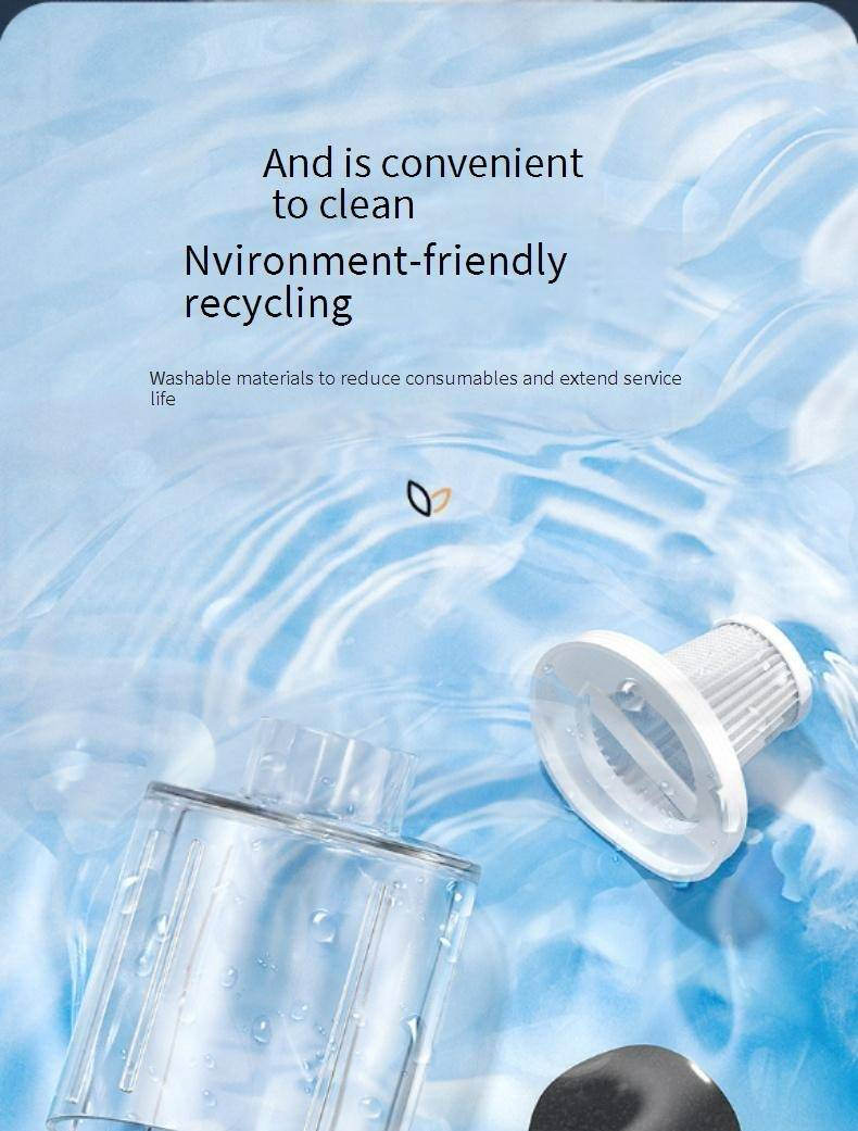 Wireless Car Vacuum Cleaner, Handheld Portable Mini Vacuum With 3100Pa Strong Suction, Cordless Rechargeable For Auto Interior Cleaning (Green/Black)_voghion.com